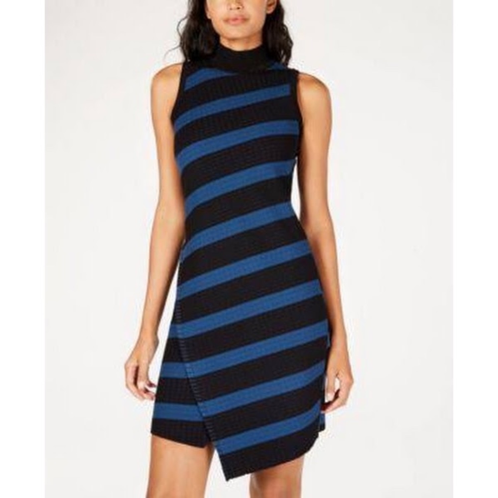 ⬇️Anne Klein Asymmetrical Striped Dress